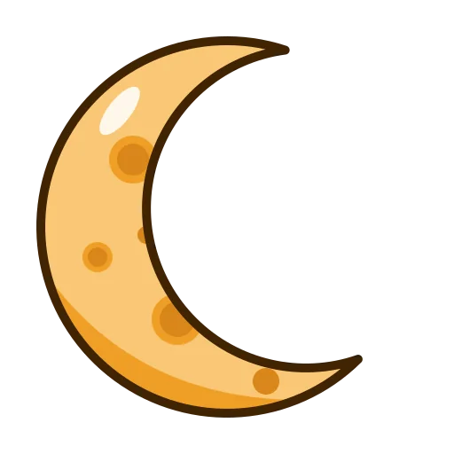 Sticker Mond
